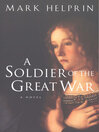 Cover image for A Soldier of the Great War